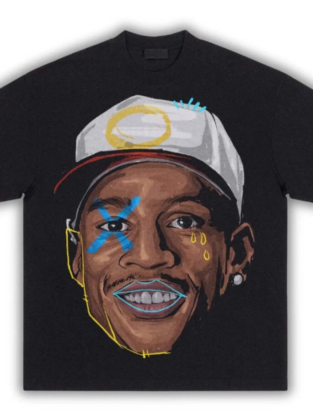 The Answer Iverson Head Boxy Shirt Basketball T Shirt